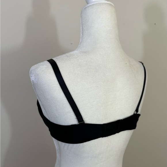 Lily of France bra sz 36C black pushup t shirt style - Picture 5 of 6